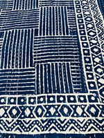 Couvre-lit traditionnel chinois en coton Kantha, motif floral bleu, écologique, cousu à la main, pour mariage, hôtel, décoration intérieure