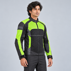 Veste en maille de protection pour motards avec poches pour protections compatibles CE, panneaux résistants à l'abrasion et construction respirante pour les motards - Product Image 3