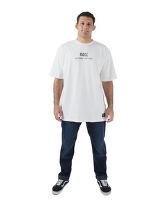 T-shirt blanc à épaules tombantes en coton de haute qualité T-shirt de sport surdimensionné de luxe pour hommes T-shirt à logo personnalisé - Product Image 2