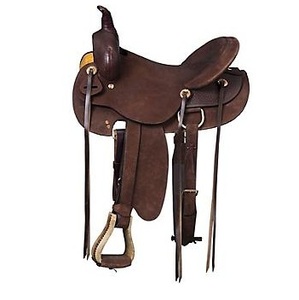 Étriers d'équitation en cuir noir pour chevaux de course, tapis de ranch Wok, selles de randonnée, selles de dressage anglais pour chevaux - Product Image 3