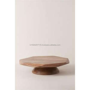 Présentoir à gâteaux en bois attrayant pour les événements nuptiaux à thème rustique douches de bébé et arrangements de desserts de mariage - Product Image 2