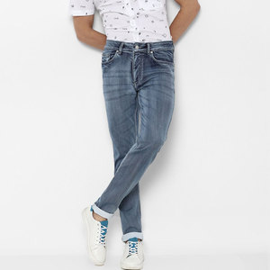 Custom Logo Mid <b>Waist</b> High Street Straight <b>Jeans</b> <b>for</b> <b>Men</b> High Quality Denim Slim Fit Casual Pants - Product Image 4