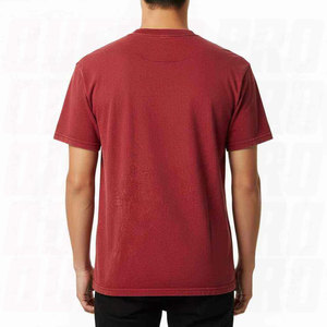 T-shirt vintage oversize en coton lavé pour homme, personnalisable, décontracté, tricoté, doux, respirant, style rétro, coupe ample, manches courtes - Product Image 3
