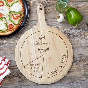 Planche à pizza en bois d'acacia pour servir des pizzas maison, cuisine, restaurant, table à manger, accessoires de présentation alimentaire - Product Image 4