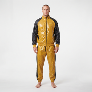 High Quality Men's Plus Size Nylon Jogging Suit Oversized Solid Colors Tracksuit Set Lightweight Casual <b>Athletic</b> Wear - Product Image 5