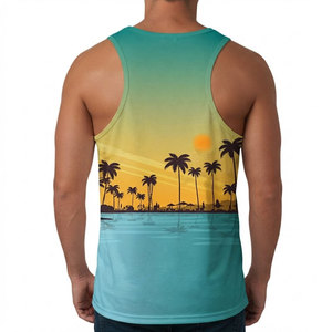Camiseta sin Mangas para Hombre de Primera Calidad, Camisetas de Verano para Hombre, Camiseta Deportiva sin Mangas para Hombre, Camiseta de Algodón para Hombre - Product Image 2