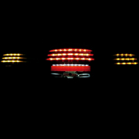 Feu arrière LED intégré 4-en-1 TL077 compatible avec Harley-Davidson Dyna Fat Bob FXDF 2008-2011