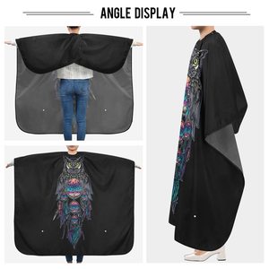 Capa de Barbero Impermeable y Ecológica con Impresión Personalizada, Capa de Peluquería, Capas de Corte para Salón, Capas de Peluquería - Product Image 5