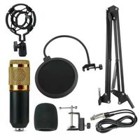 Micrófono de Condensador Cardioide Profesional BM800 con Cable, Kit con Cancelación de Ruido, Brazo Articulado Ajustable, Espuma Protectora y Soporte Antivibraciones