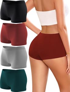 Culotte Boyshort Femme Taille Moyenne en Coton Doux et Spandex Extensible, Confortable, Respirante, Écologique, avec Nœud, Couvrance Totale - Product Image 1