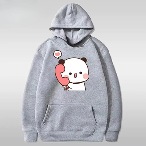 Ensemble de sweats à capuche assortis pour couple, imprimé mignon, cadeau pour les amoureux, sweat-shirt amusant unisexe, sweat-shirt en polaire décontracté pour couples, vêtements décontractés - Product Image 6