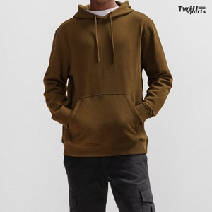 Sweat à capuche pour homme en coton et élasthanne de haute qualité, coupe classique, doublé, respirant, style streetwear, en molleton épais et lourd, vente en gros - Product Image 3
