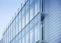 Panneaux de verre à cadre en aluminium pour bâtiments commerciaux, façades en pierre, mur-rideau