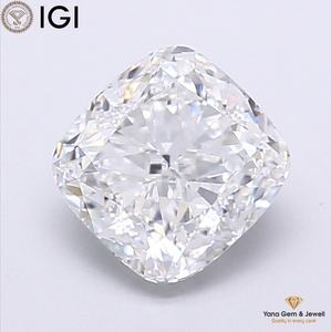 เพชร VS1 ความสะอาดระดับ E สี E พร้อมใบรับรอง IGI น้ำหนัก 2.00 กะรัต รูปทรงคุชชั่น เพชร CVD ผลิตในห้องปฏิบัติการ สำหรับแหวนฉลองครบรอบใหม่ - Product Image 1