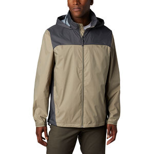 <b>Men's</b> Hooded Waterproof Windproof PU Softshell Casual <b>Jacket</b>-<b>Lightweight</b> Outdoor Windbreaker <b>Jacket</b> - Product Image 1