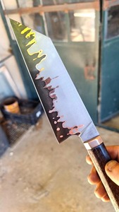 Cuchillo de Chef Damasco Hecho a Mano, Diseño Moderno, Mango de Madera, Cuchillo de Cocina Afilado, Precio Económico, Recién Llegado - Product Image 2