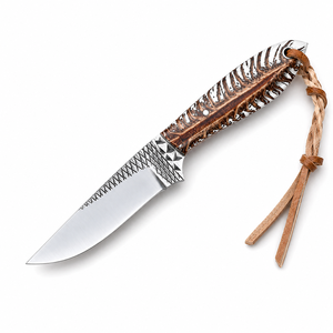 Cuchillo Jexmoo Hecho a Mano con Hoja de Acero al Carbono de 12 Pulgadas, Diseño Drop Point, Mango Elegante y Funda de Cuero - Product Image 5