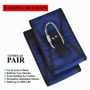 Correas de nailon de alta resistencia para abdominales, barra de tracción, eslingas abdominales colgantes, entrenamiento de fuerza del core, equipo de gimnasio en casa, acolchado antideslizante para piernas - Product Image 4