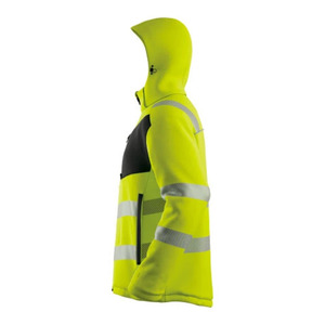 เสื้อแจ็คเก็ตนิรภัยสะท้อนแสงกันน้ำสีส้มแบบมีฮู้ด - Product Image 4