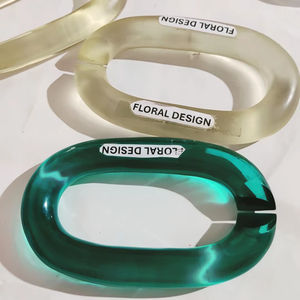 Cadena de Resina Disponible en Todos los Colores, Cadena de Eslabones Gruesos a la Moda con Forma de Ángel y Búho, Artesanía de Resina - Product Image 5