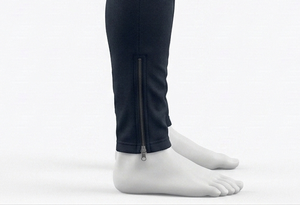 Pantalon de survêtement décontracté pour homme, noir, double interlock (TTS), 100 % polyester, écologique, séchage rapide, respirant, taille élastique, poches latérales - Product Image 6