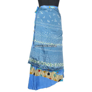 New Collection of Party Wear Sari Silk <b>Long</b> Wrap <b>Skirts</b> for Girls Rajasthani Indian Women Wear Art Silk Rapron <b>Skirt</b> Indian - Product Image 5