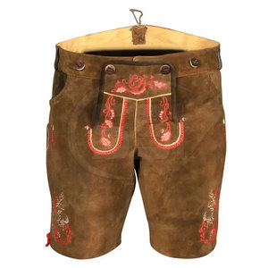 Shorts en cuir Lederhosen durables pour hommes, solides, décontractés, à boutons, écologiques pour une utilisation durable - Product Image 3