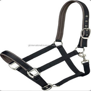 Made in India Custom made Colorful padded Nylon Horse Halter <b>Thick</b> Nylon Webbing durable Nylon Halter horse at wholesale price - Product Image 6