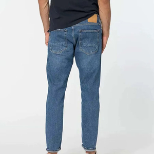 Jeans Clásicos de Mezclilla Personalizados al por Mayor para Hombre, de Alta Calidad, Algodón Elástico, Corte Recto, Transpirables, de Secado Rápido, para Verano - Product Image 2
