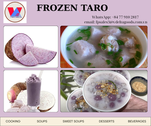 Tranches de taro surgelées du Vietnam Qualité supérieure pour les acheteurs en gros et à l'exportation - Product Image 2