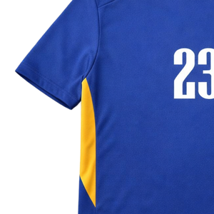 เสื้อฟุตบอลเยาวชนฮอก วิวอเรชั่น คัสตอมคุณภาพสูงพร้อมหมายเลข 23 สีน้ำเงินและสีเหลือง - Product Image 4