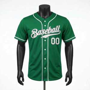 Camiseta de Béisbol Deportiva al Por Mayor de la Más Alta Calidad, Unisex, Talla Grande, Secado Rápido, 100% Poliéster, Personalizable - Product Image 1