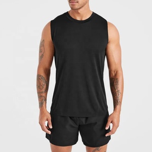 100% Cotton Soft Lightweight Seamless Knitted Casual Yoga Wear Tank Tops Regular Fit Quick Dry Mesh Breathable <b>Singlets</b> - Product Image 3