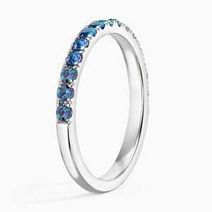 Anillos de Oro Sólido de 18k en Oferta, Joyería con Zafiros Naturales Multicolores, Topacio Blanco, Alejandrita, Espinela y Diamantes, Anillos de Boda de Oro de 18K - Product Image 4