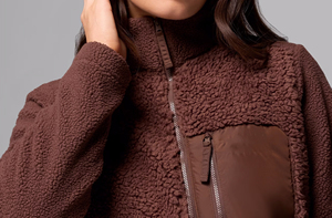 Women Sherpa Fleece Windbreaker Jacket Fur <b>Lined</b> Canvas Bomber Jacket Full Zip Warm Winter <b>Coat</b> Outdoor Casual - Product Image 5