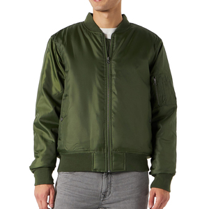 Comfortable to Wear <b>Men</b> <b>Canvas</b> Winter Casual Solid Nylon Bomber <b>Jacket</b> in Best Price Private Label Breathable for Outdoor Use - Product Image 1