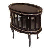 Table basse Vintage, Reproduction Antique, Table à thé en bois avec plateau supérieur conçu pour ameublement de meubles de salon classiques