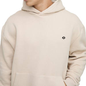 Sweat à capuche oversize en molleton de coton pour homme, style streetwear, avec logo en relief et imprimé au dos, faible MOQ, service OEM - Product Image 4