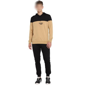 Conjunto de Ropa Deportiva de Dos Piezas para Hombre, Cómodo, con Bloques de Color, Sudadera con Capucha y Pantalones Deportivos para Uso Diario, Precio al por Mayor 2026 - Product Image 1