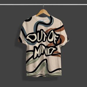 Camisetas estampadas de algodón de gran tamaño con gráficos llamativos - Product Image 4