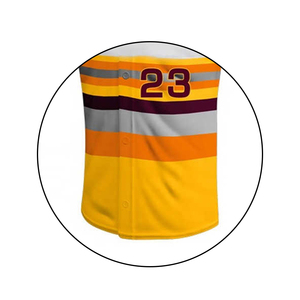 Uniformes de Béisbol Transpirables Personalizados de Alta Calidad, 100% Poliéster, Ropa Deportiva de Secado Rápido, Antibacteriana, Sostenible y Resistente al Viento - Product Image 5