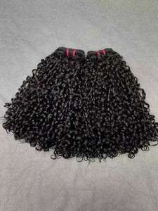 Extensiones de Cabello Humano Remy Brasileño con Cutícula Alineada, Doble Trama a Máquina, Todos los Colores, Paquetes de Cabello Rizado al Por Mayor, Envío Rápido - Product Image 5