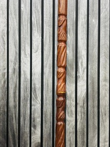OLD WORLD TREASURE HANDICRAFTS Folding Wooden Walking <b>Stick</b> Rosewood & Brass Handle Polished Multifunction 37 Inch - Product Image 4