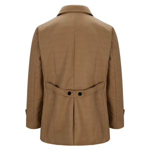 Abrigo de Lana para Hombre, Cálido, para Invierno, Estilo Trench, Color Sólido, Ecológico, de Secado Rápido, Transpirable, con Cuello Camisero, Elegante - Product Image 2