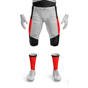 Full Custom American Football Uniform Set Stitched Logo & Number for Club Teams Jerseys And Padded Pant Kits - Product Image 3