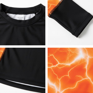 Ensemble de maillots de bain 2 pièces pour femmes, haut à manches longues et bas assorti, vêtements de plage d'été - Product Image 5