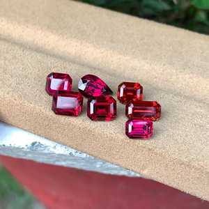 Lote de Granates Rodolita Naturales, Piedras Preciosas Facetadas de Color Rosa Rojizo, Calidad Premium para Joyería - Product Image 1