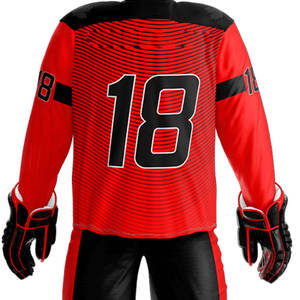 Uniforme de Hockey sobre Hielo Personalizado de Manga Larga, Transpirable, de Poliéster, con Impresión Digital por Sublimación, Tela Personalizada, Unisex - Product Image 5