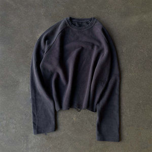 Camisetas para Hombre de Alta Calidad, Estilo Oversize, Tejido Waffle, Camiseta Larga Personalizable, Camiseta Corta de Tejido Waffle - Product Image 3