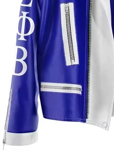 Chaqueta de Cuero Ecológica y Resistente al Viento de la Hermandad Zeta Phi Beta - Product Image 2
